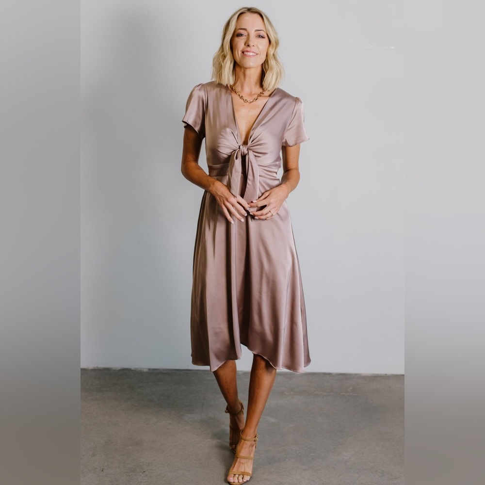 NWT Baltic born poppy satin midi dress